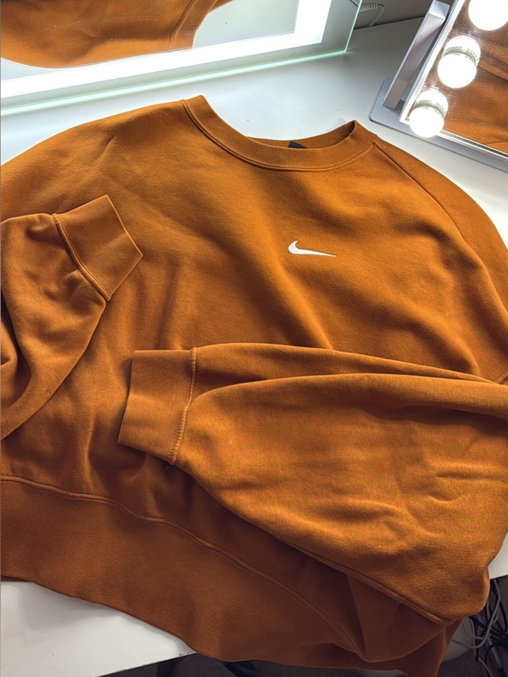 Nike Men’s Crewneck Sweatshirt - Rust Orange